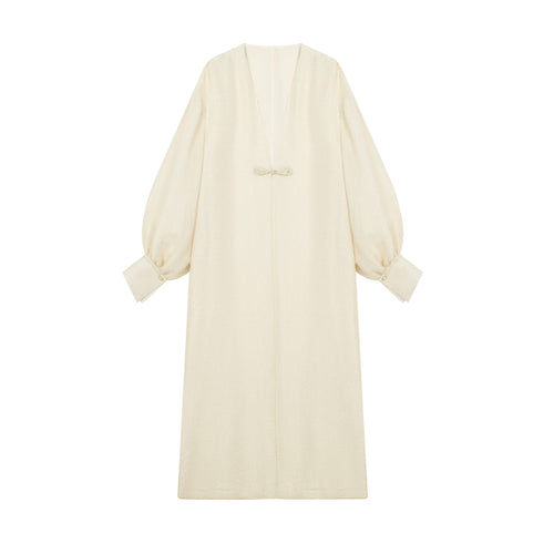 Gilded Diamond Mesh Abaya Coat - image 2