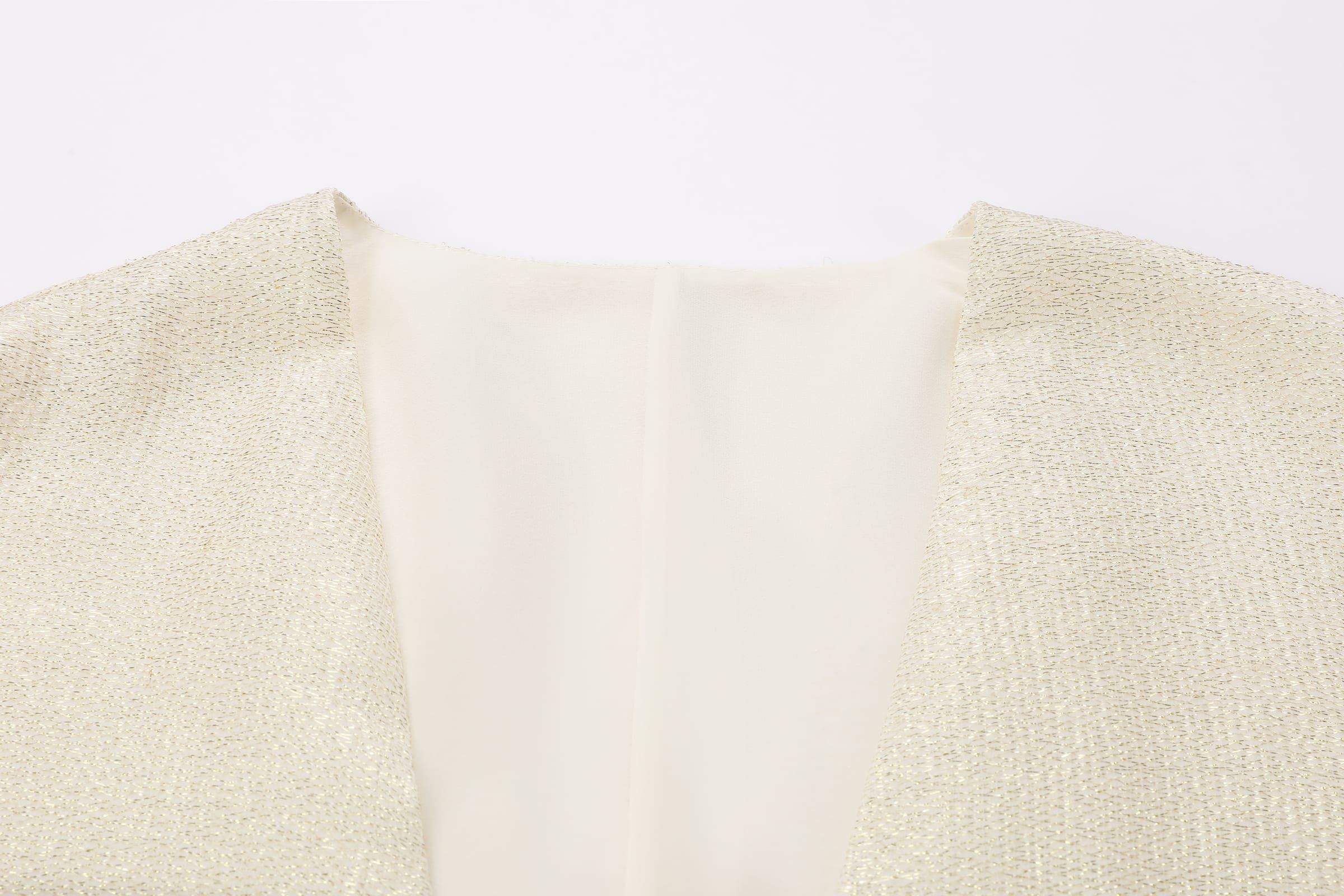 Gilded Diamond Mesh Abaya Coat - image 4