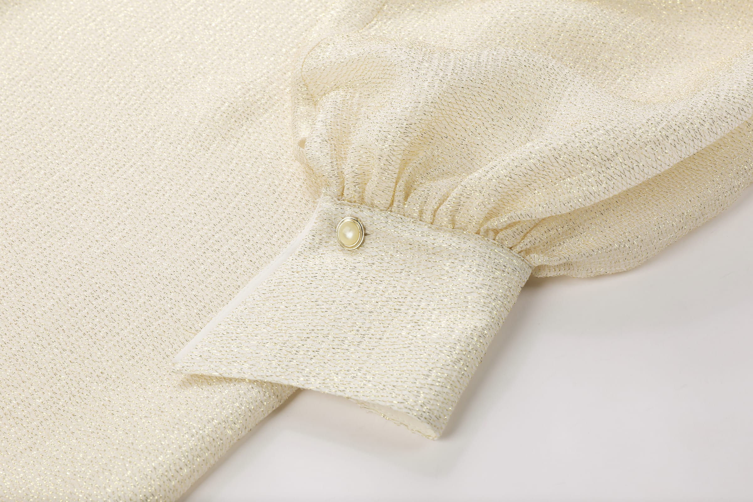 Gilded Diamond Mesh Abaya Coat - image 6