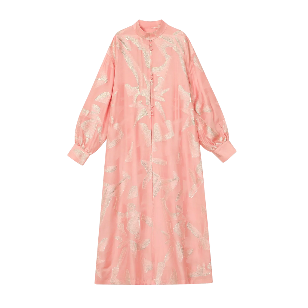 Gilded Burnout Abaya Coat - image 1