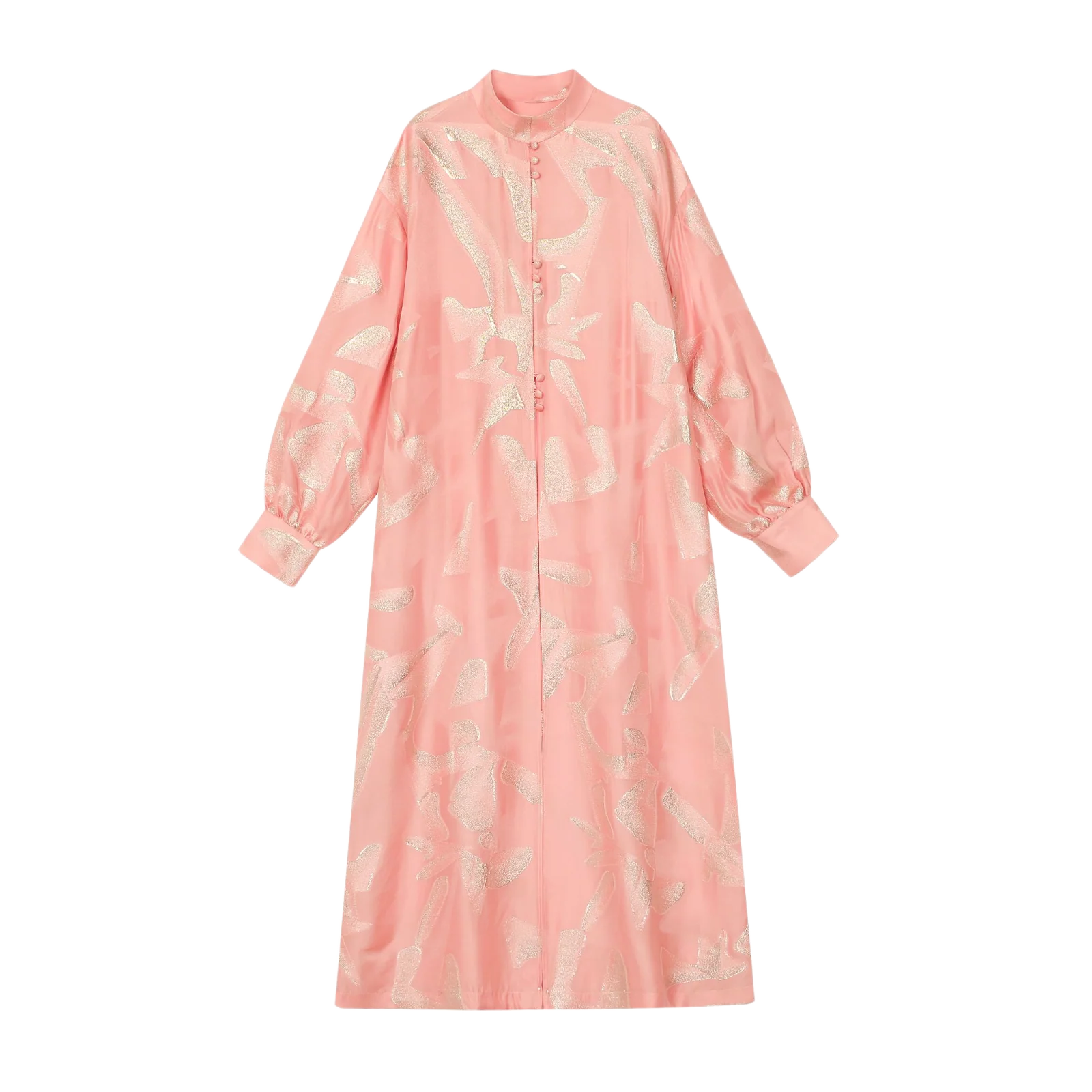 Gilded Burnout Abaya Coat - image 1
