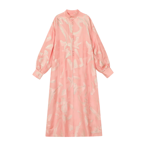 Gilded Burnout Abaya Coat - image 1