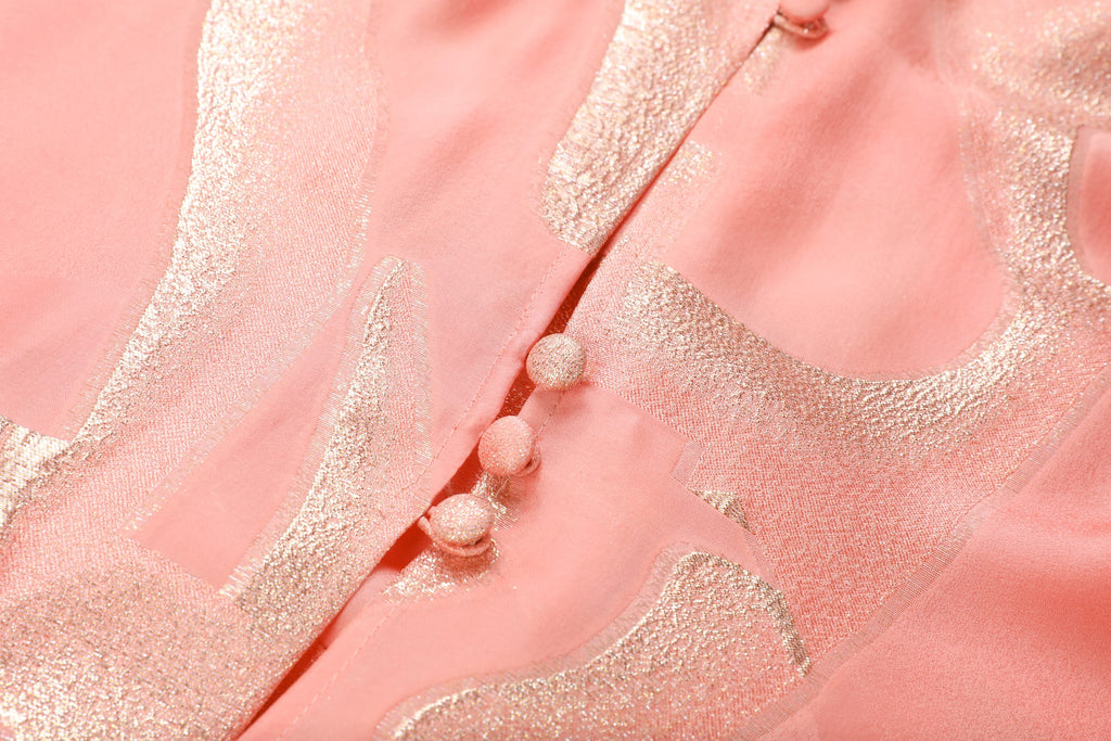 Gilded Burnout Abaya Coat - image 5