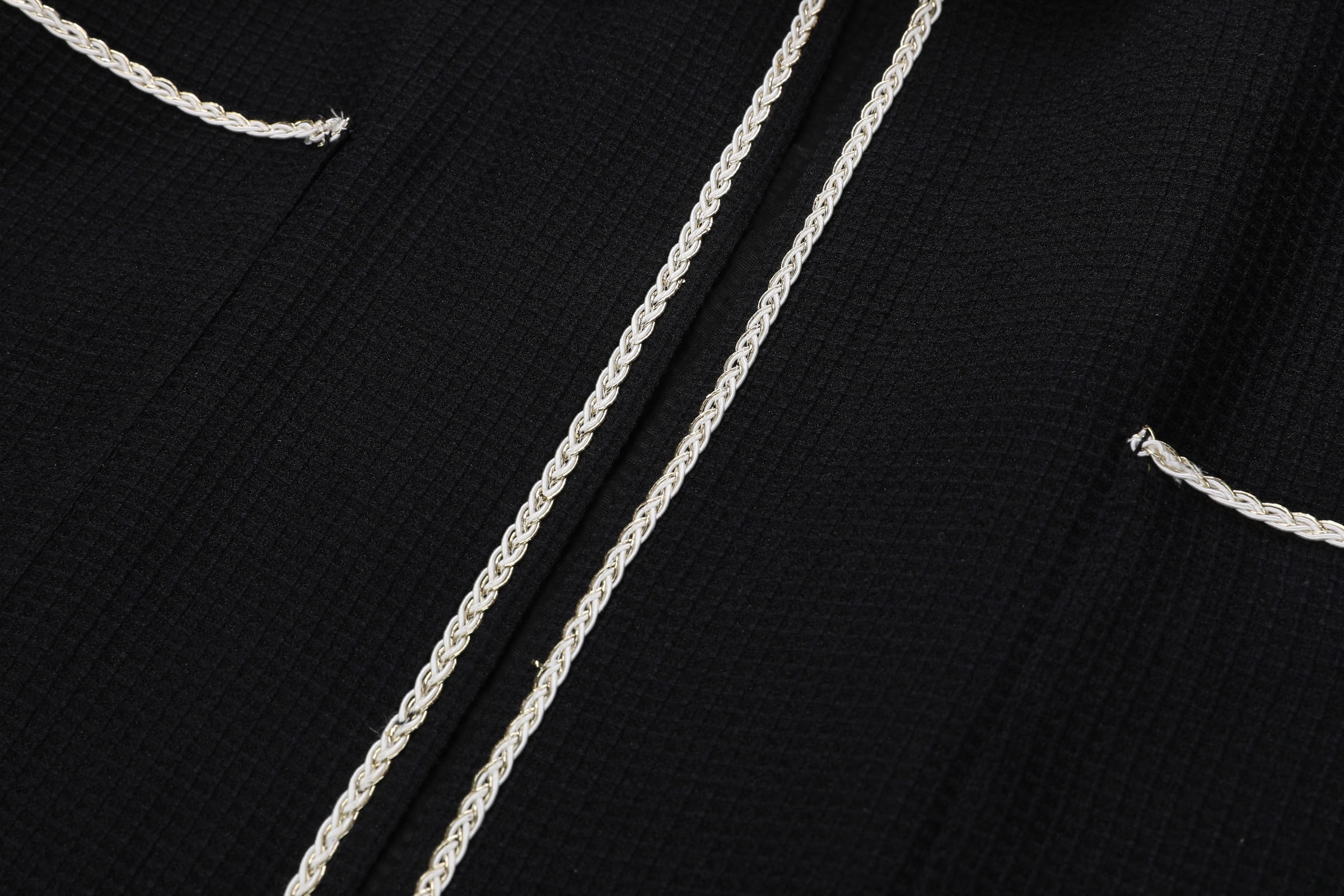 Waffle-Weave Duster Abaya Black - image 5