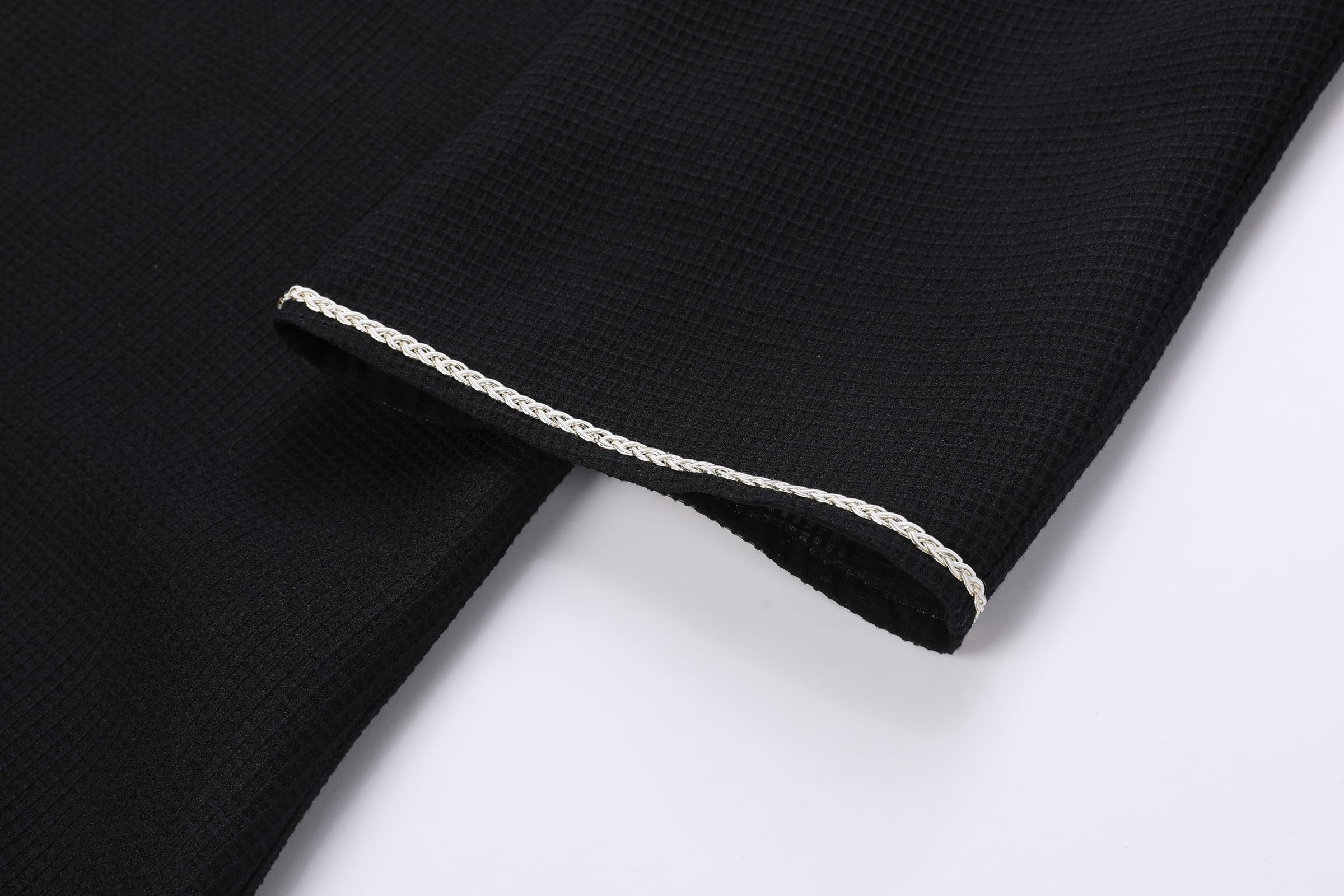 Waffle-Weave Duster Abaya Black - image 7