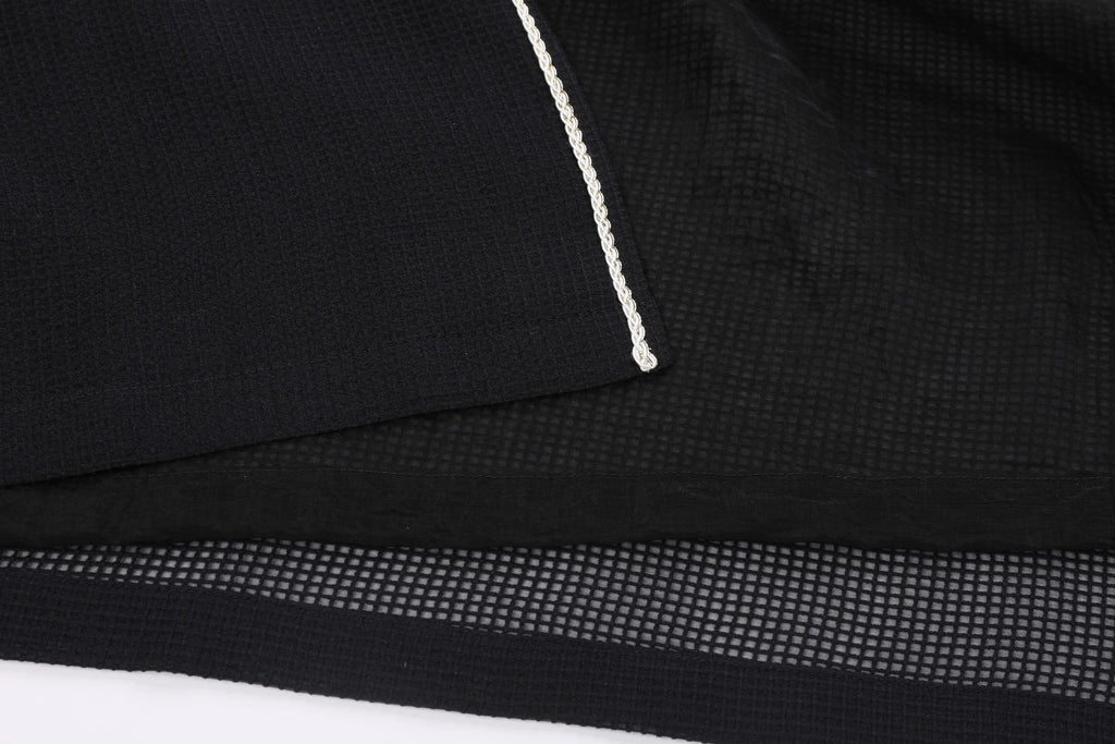 Waffle-Weave Duster Abaya Black - image 8