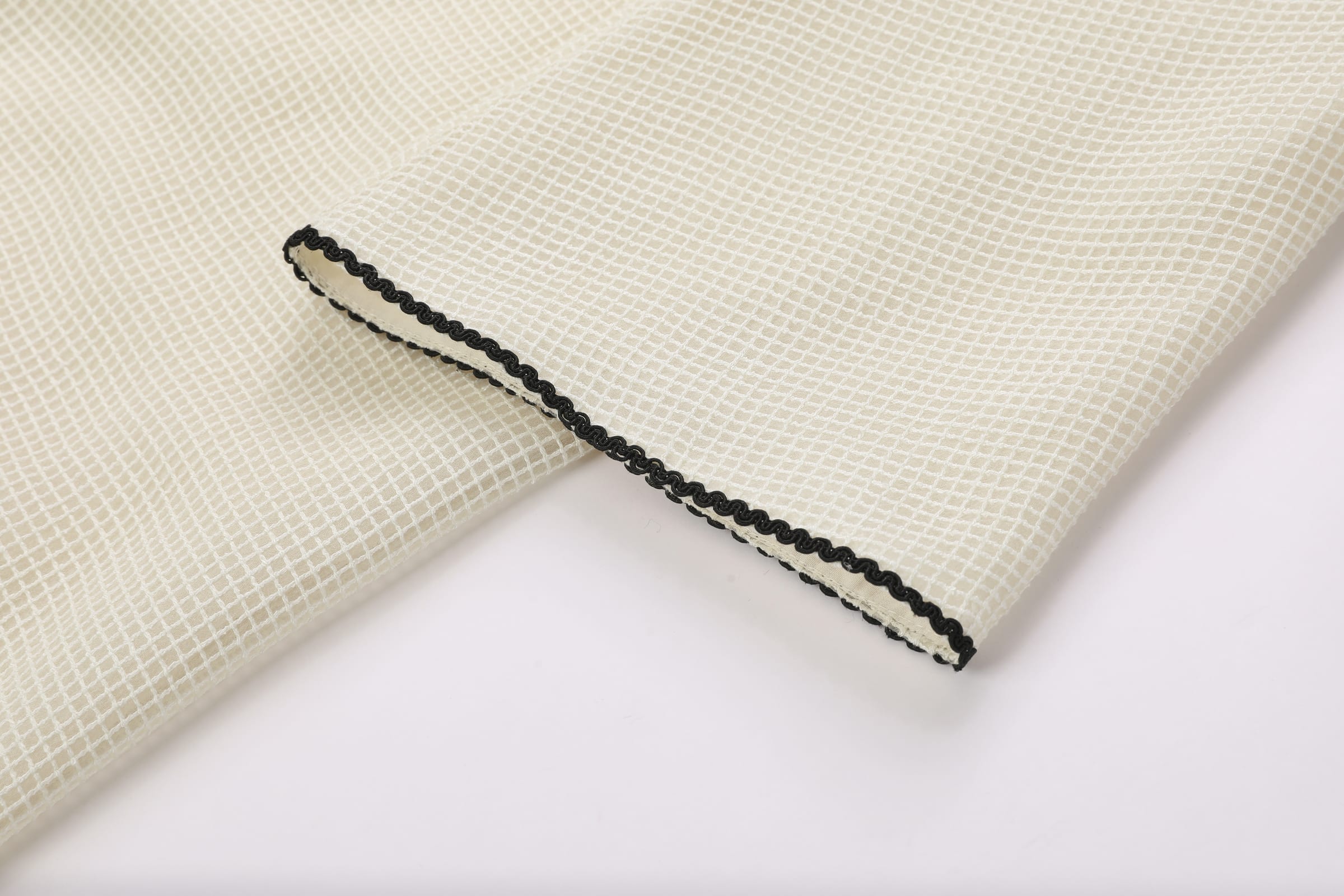 Waffle-Weave Duster Abaya Ivory - image 7