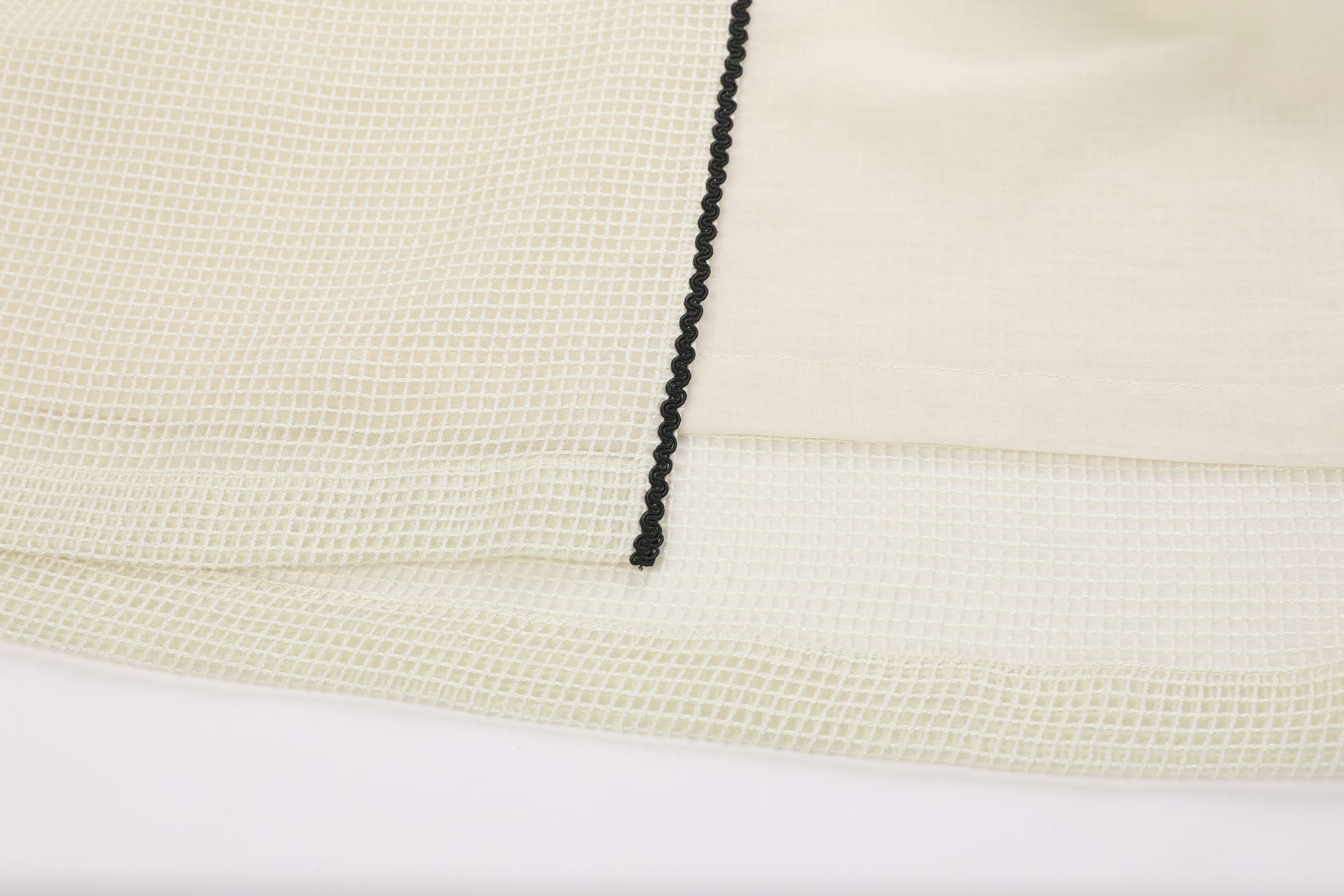 Waffle-Weave Duster Abaya Ivory - image 8