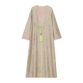 Phoenix Brocade Abaya Neon Green - image 1