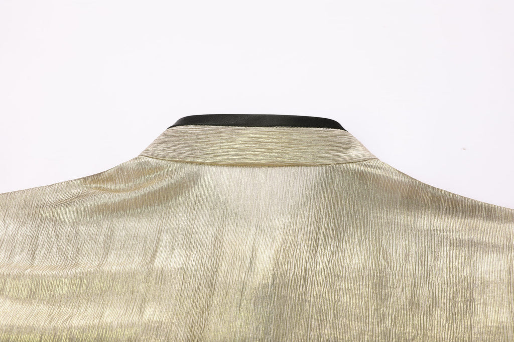 Liquid Gold Pleated Abaya - image 9
