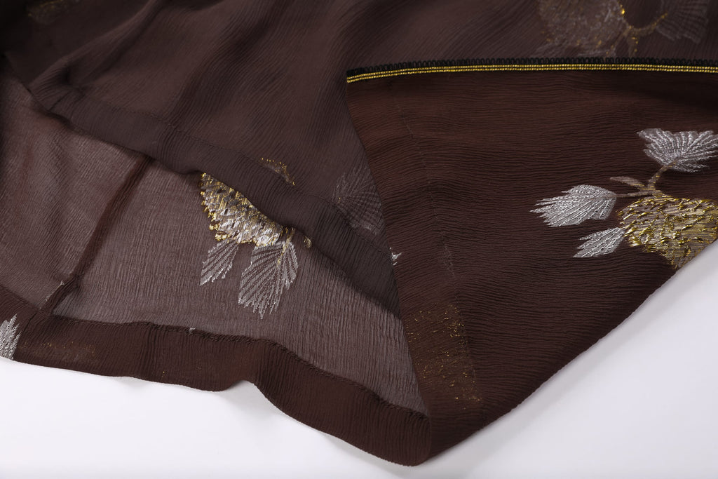 Velvet Flocked Abaya Coat - image 8