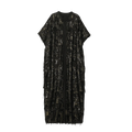 Sequin Fringe Cape Abaya - image 1