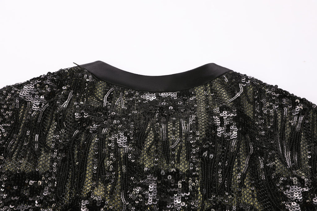 Sequin Fringe Cape Abaya - image 7