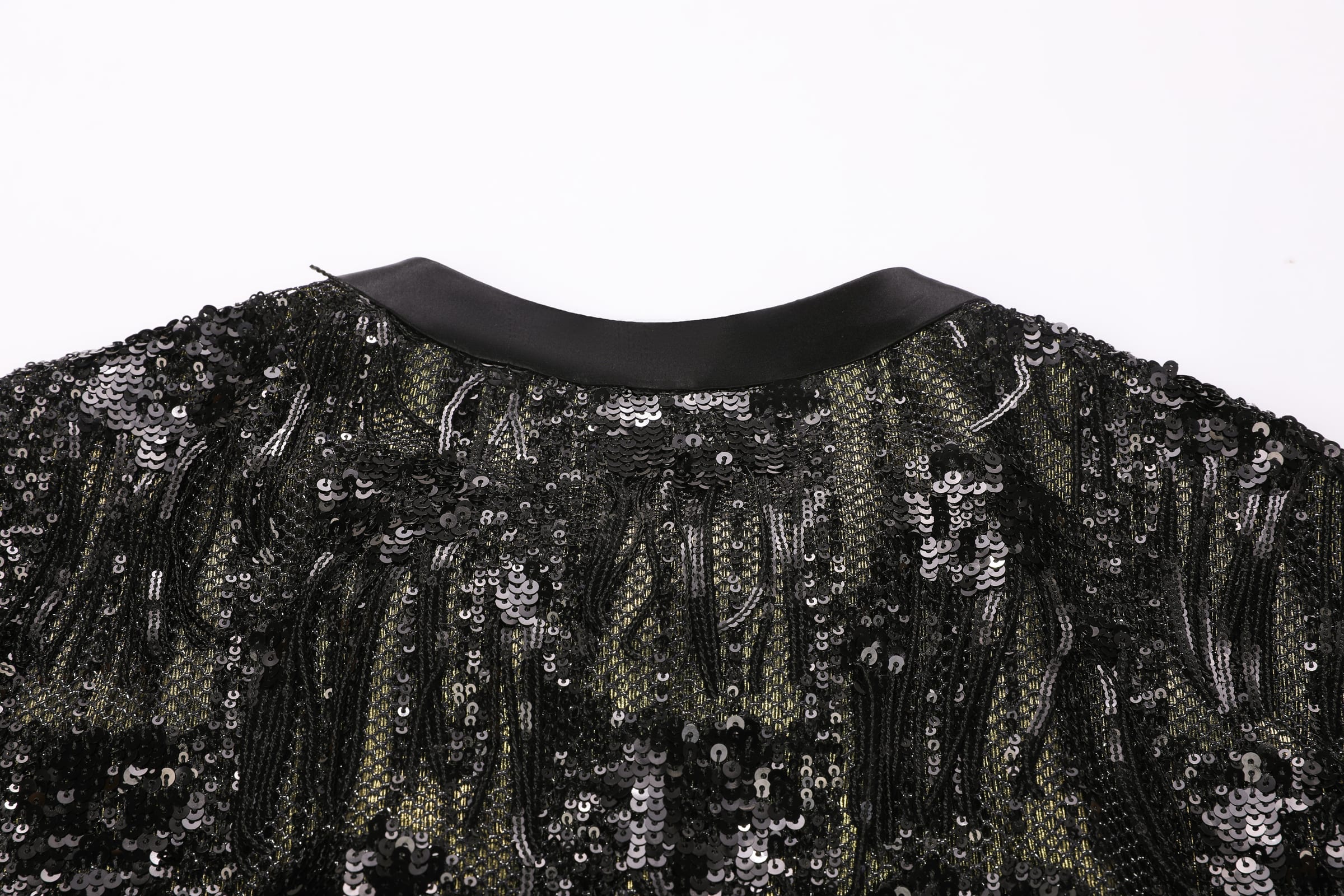 Sequin Fringe Cape Abaya - image 7