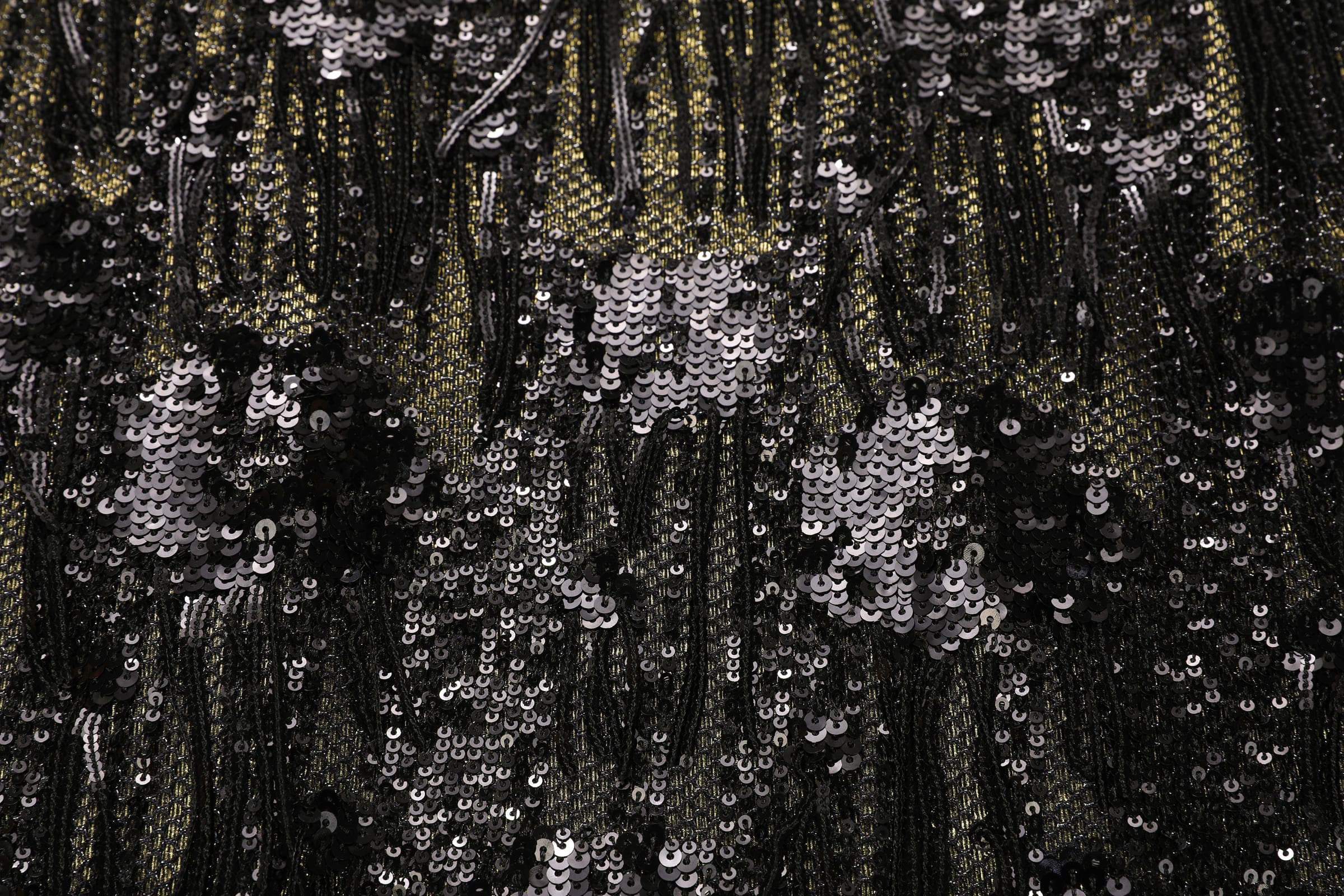 Sequin Fringe Cape Abaya - image 9
