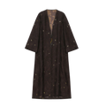 Gilded Peony Burnout Abaya - image 1