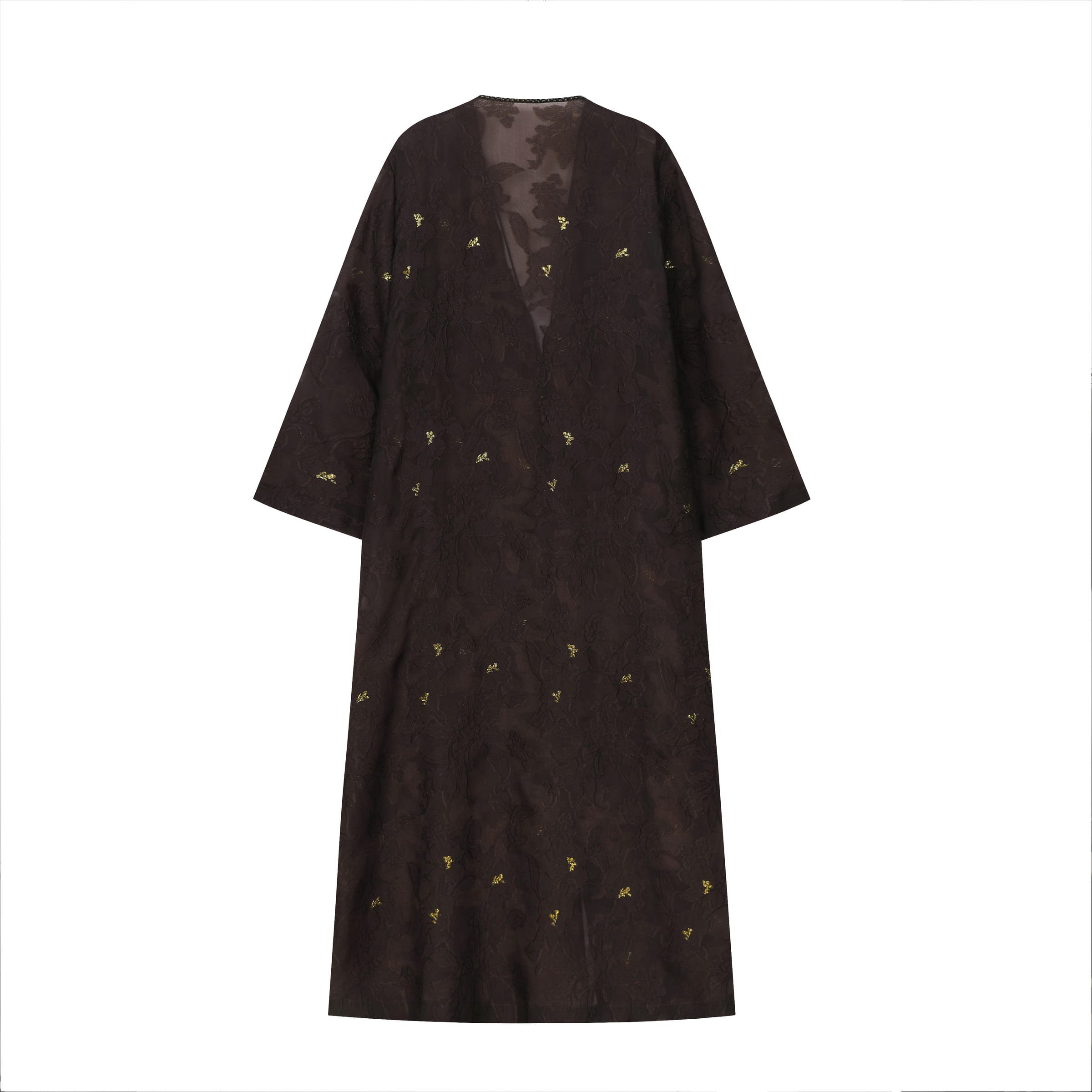 Gilded Peony Burnout Abaya - image 3
