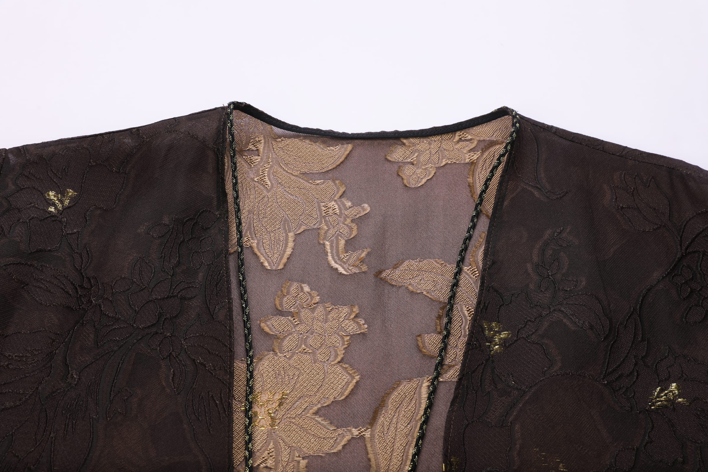 Gilded Peony Burnout Abaya - image 4