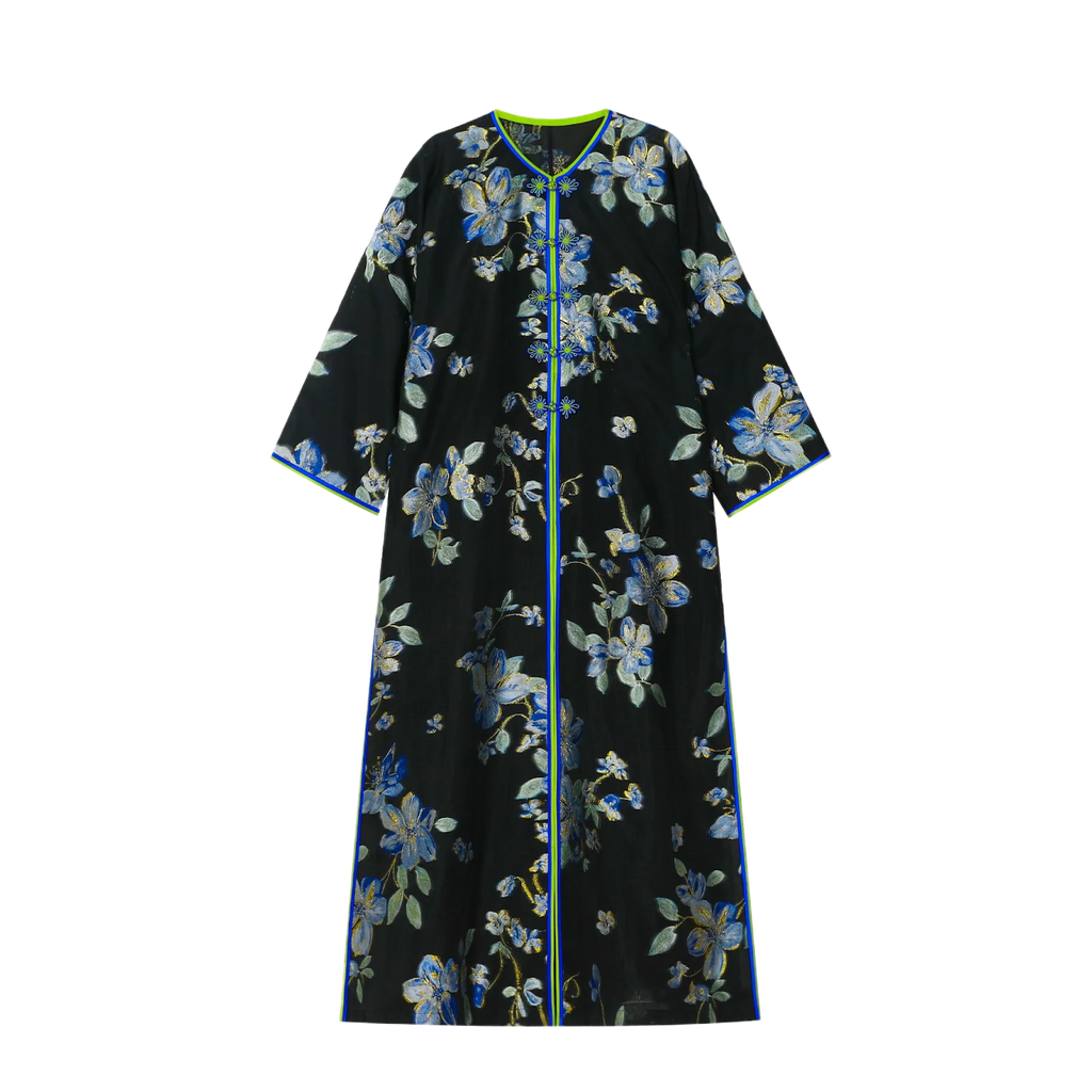 Blue Shimmer Abaya Coat - image 1