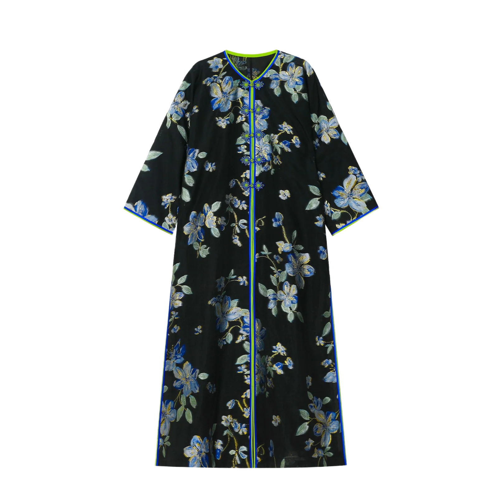 Blue Shimmer Abaya Coat - image 1