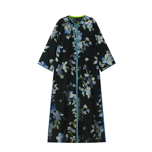 Blue Shimmer Abaya Coat - image 2