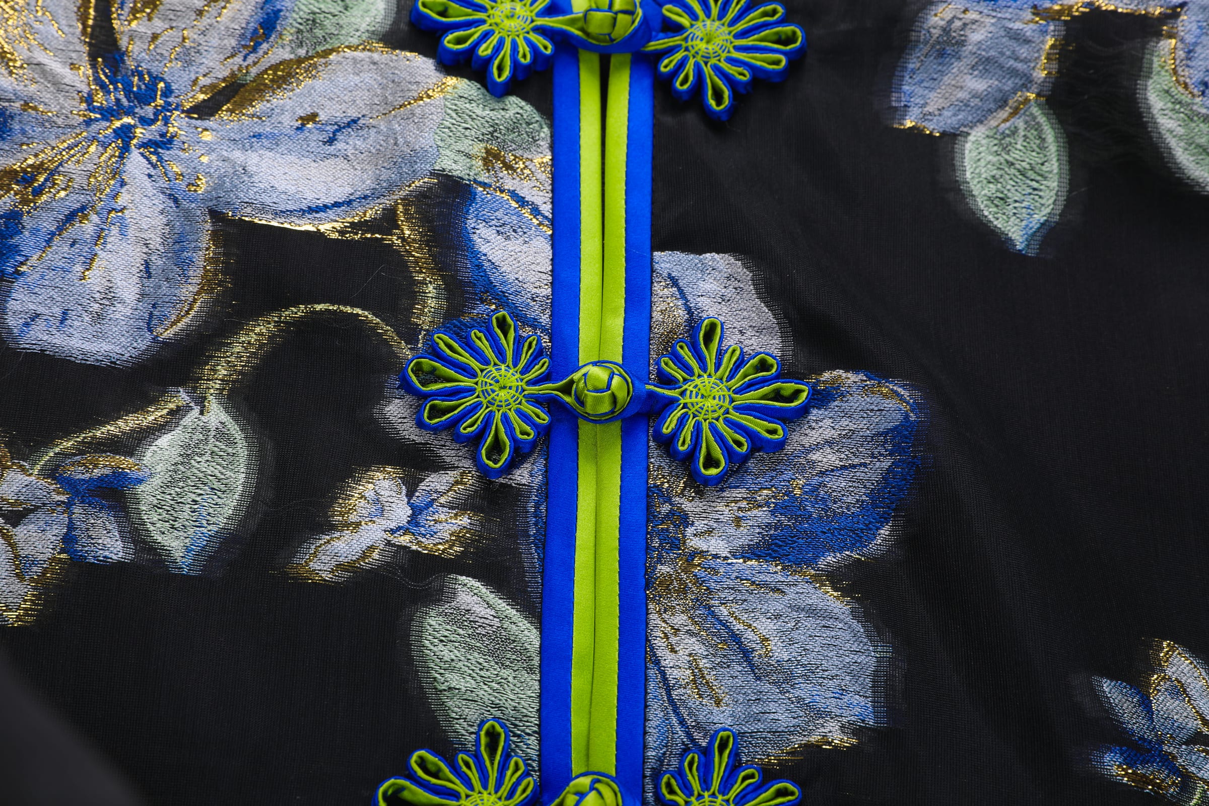 Blue Shimmer Abaya Coat - image 4