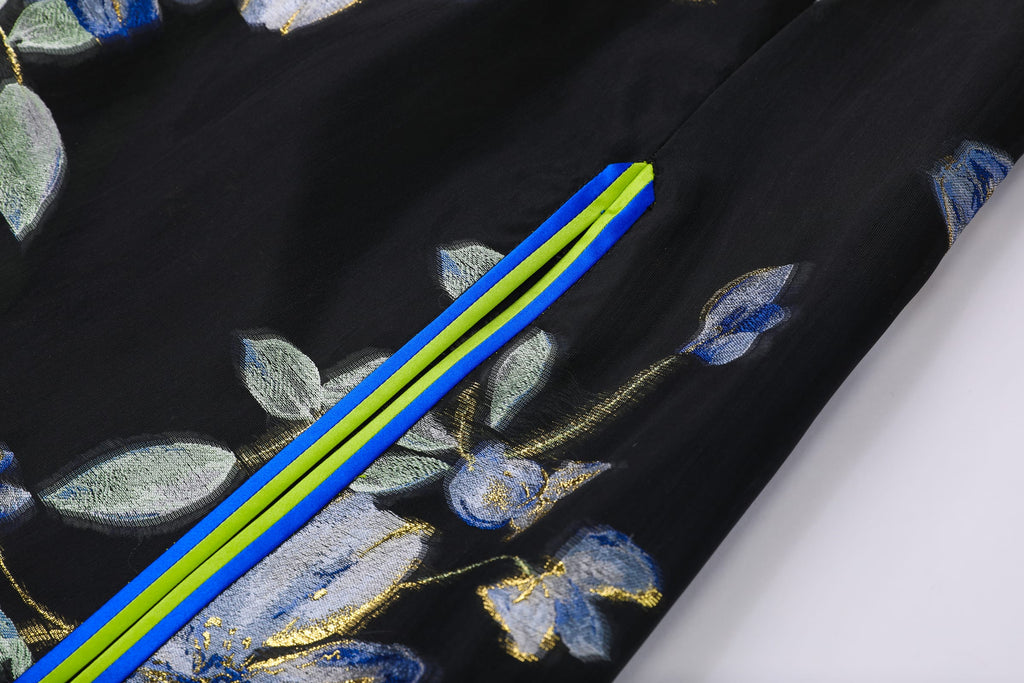 Blue Shimmer Abaya Coat - image 8