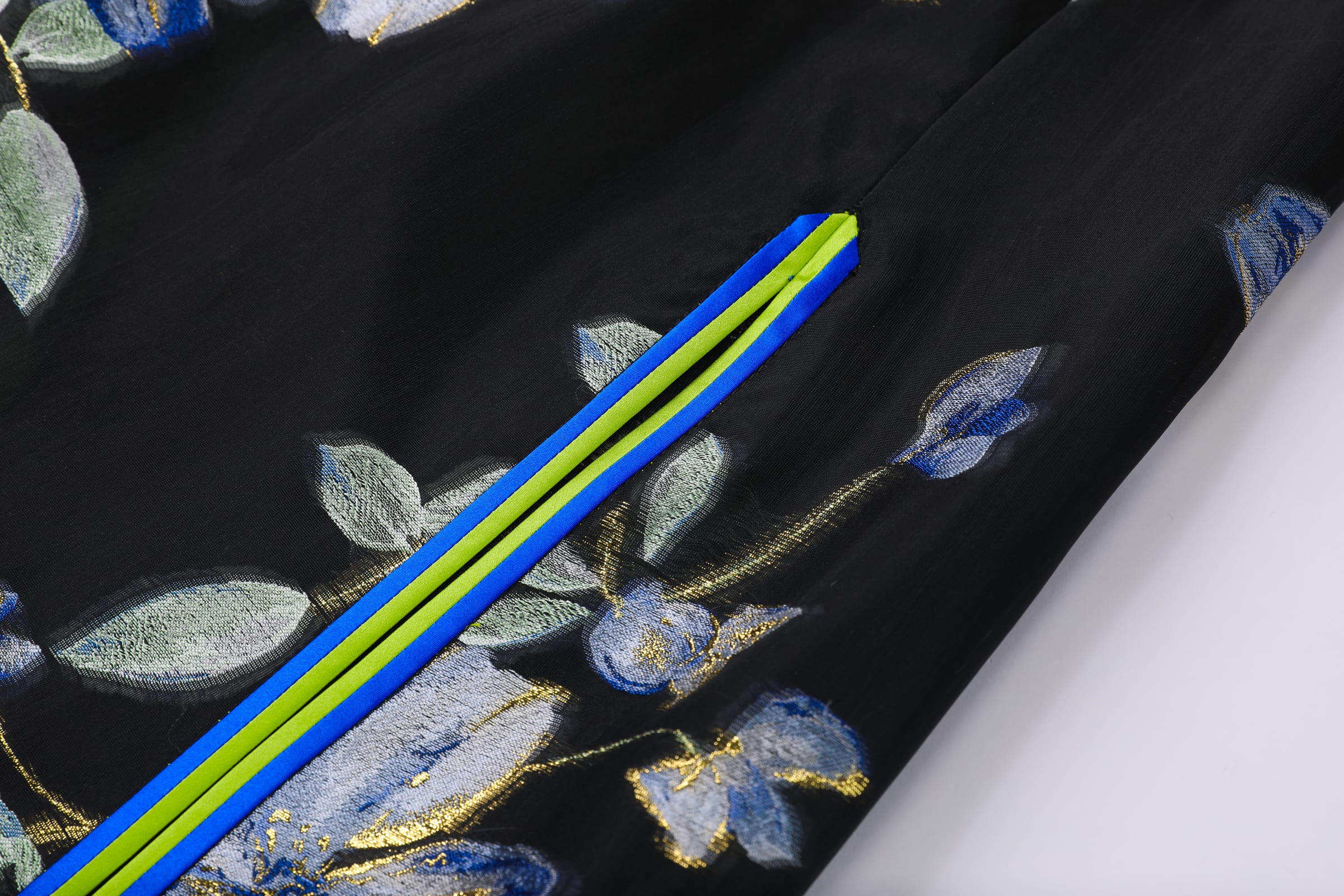 Blue Shimmer Abaya Coat - image 8