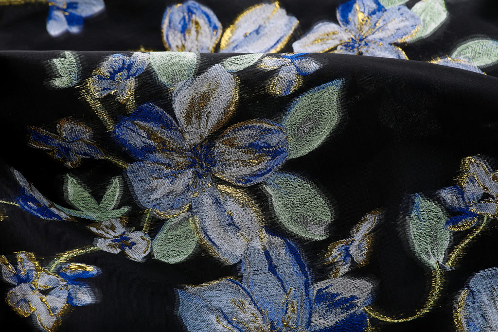 Blue Shimmer Abaya Coat - image 9