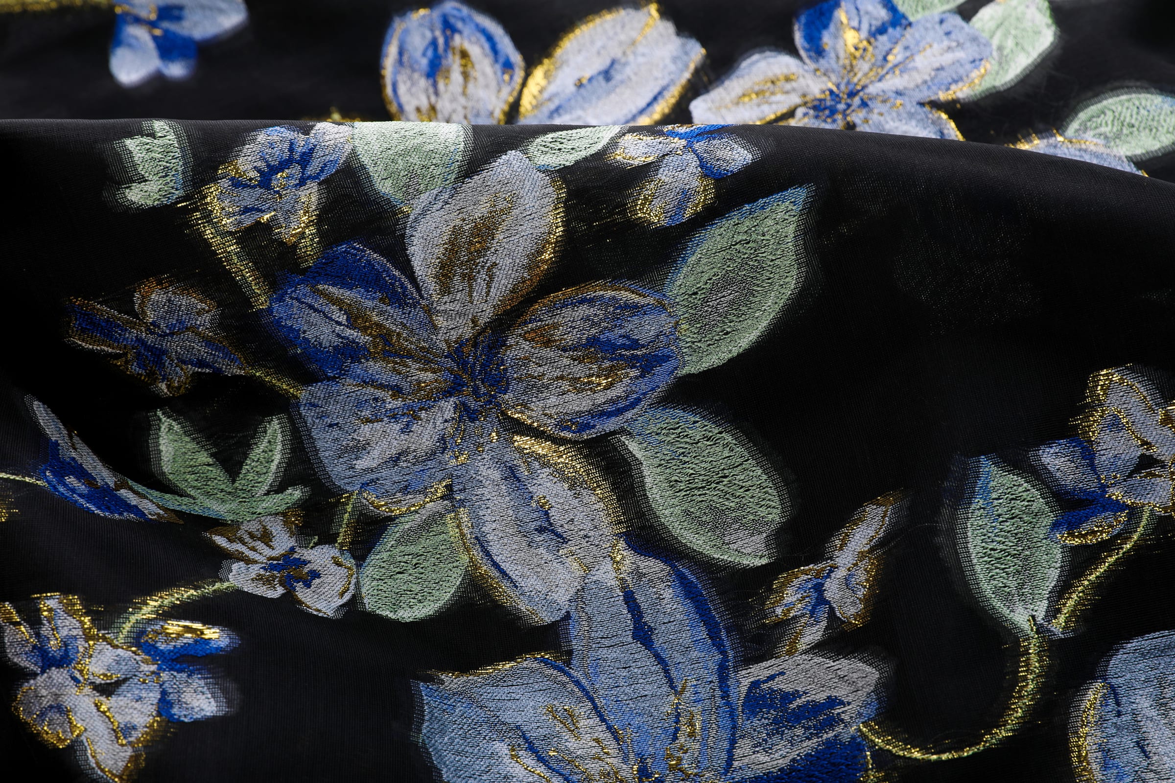 Blue Shimmer Abaya Coat - image 9